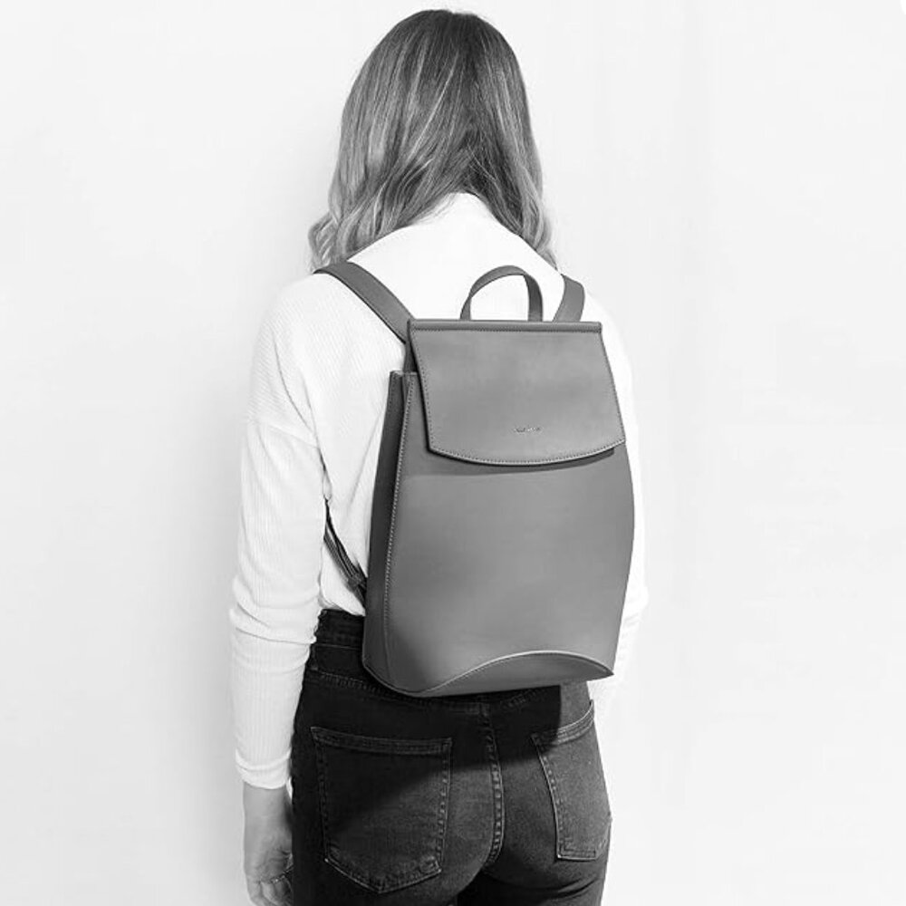 Pixie Mood Black Vegan Leather Mini Backpack Adju… - image 1
